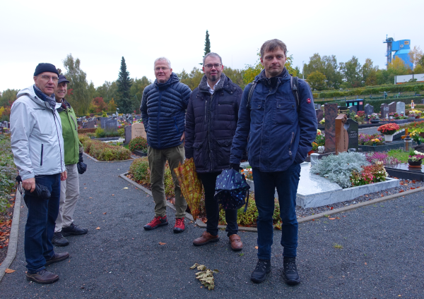 Oktober 2021: Fraktionssitzung auf Friedhof